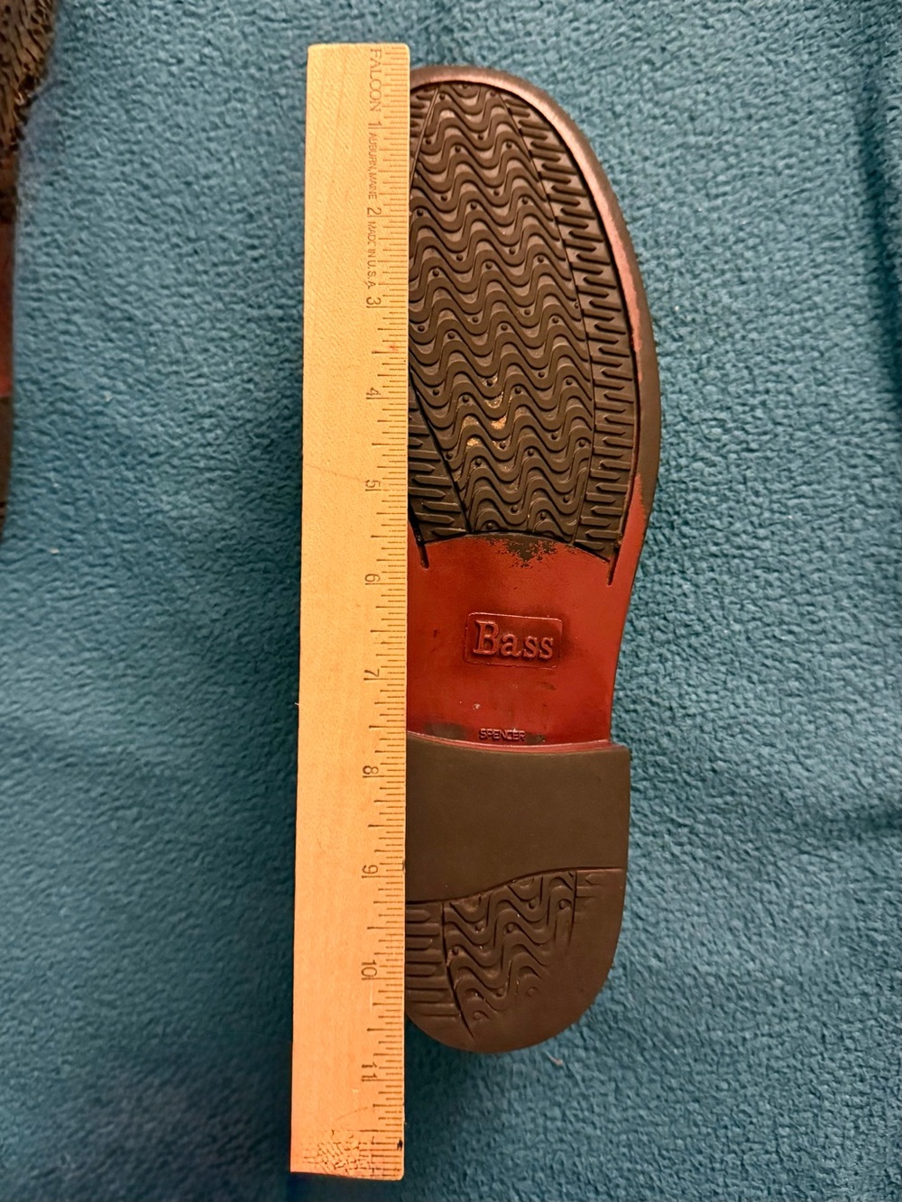 Bass Black Leather Penny Loafers 10 wide - Picture 10 of 10